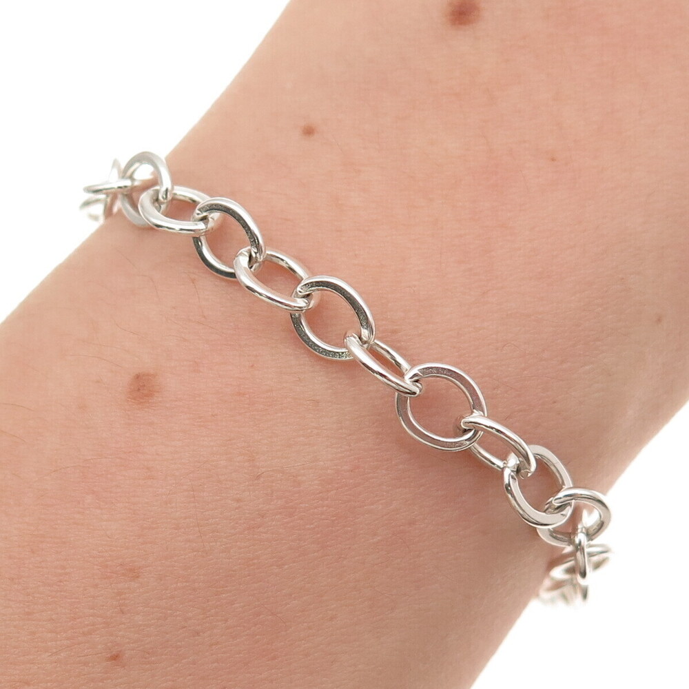 James Avery 925 Sterling Silver Vintage Cable Link Bracelet 8"